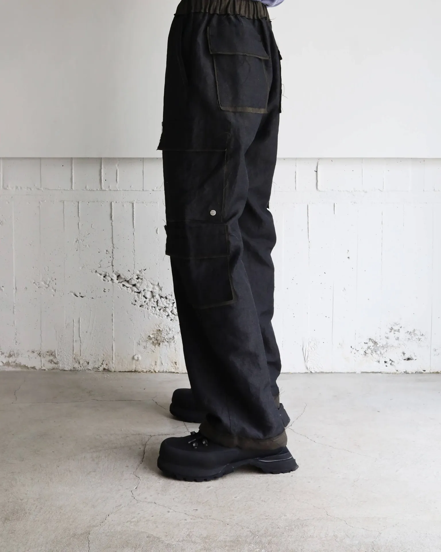 NULABEL GARMENT DYED FIELD TROUSERS